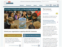 Tablet Screenshot of 501commons.org